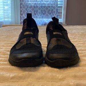 Nike Black Sneakers with Elastic Slip-On Design